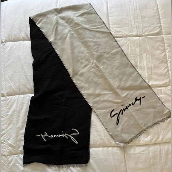 Givenchy Unisex Wool Silk Signature Scarf - Picture 1 of 5